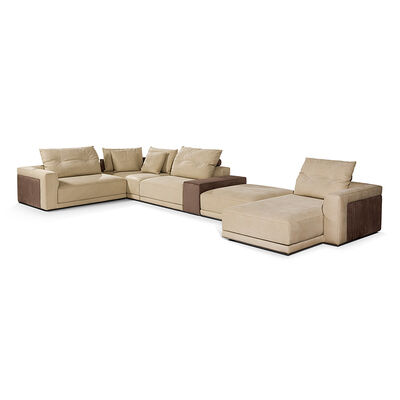 High Quality Large Leather Home Luxury Italian Modern Design Furniture Sofa Set L Shape Luxury Sectional Couch Living Room Sofa