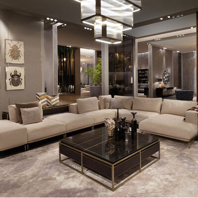 Italian Design 7 Seater Minimalist Sofa Set Customized Couch  Area Home Furniture Luxury Modern Sofa Set Furniture Living Room