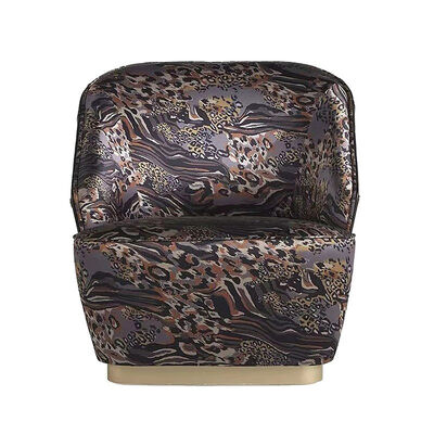 Modern Luxury Leopard Black Leather Sectional Sofa Set One Sexy Lady Seat for Bedroom Furniture