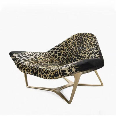 New Arrival Living Room Relax Chairs Modern Luxury Leopard Print Fabric Accent Lounge Chairs