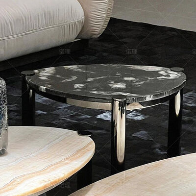 Modern Italian Style Luxury Italian Style Marble Top Living Room Irregular Coffee Table Fabric Circle Center Tea Home Furniture