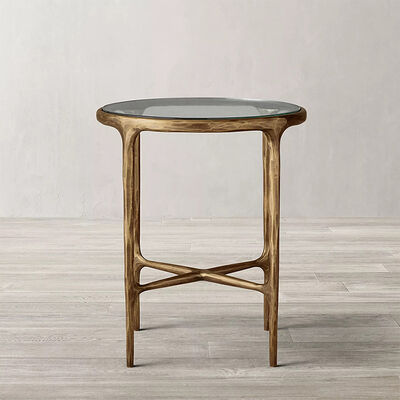 Hot Selling Modern Style Living Room Tables Indoor Furniture Marble Top Metal Round Coffee Table