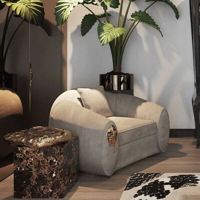 MOYI Minimalist and Creative Italian Luxury Sintered Stone Coffee Table Villa Marble Side Table