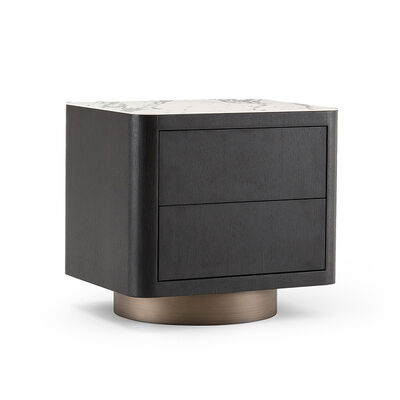 Minimalist Bedroom Smart Furniture LED Touch Light Bedside Table Multifunctional Nightstand With Wireless Charging Station