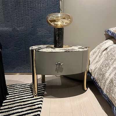 Irregular Unique Design 3 Legs Modern lux Night Stand Designer Italian Luxury Bed Room Furniture Night Stand