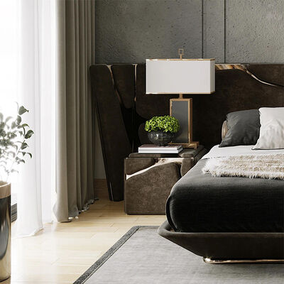 Home Furniture Bedroom Luxury Night Stand with Drawers Italian Design Night Stand for Bedroom