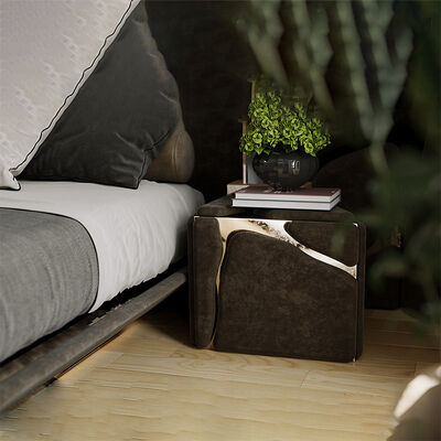 Home Furniture Bedroom Luxury Night Stand with Drawers Italian Design Night Stand for Bedroom