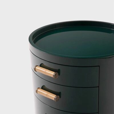 Modern Minimalist Interior Furniture Hotel Apartment Bedside Table 3 Drawers High-end Bedroom Furniture Bed Side Cabinet