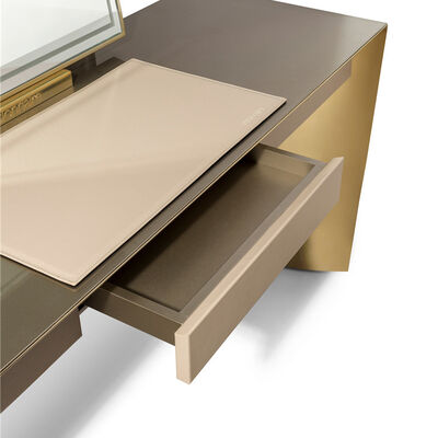 MOYI Furnistyle Modern Vanity Mirrored Dressing Makeup Table