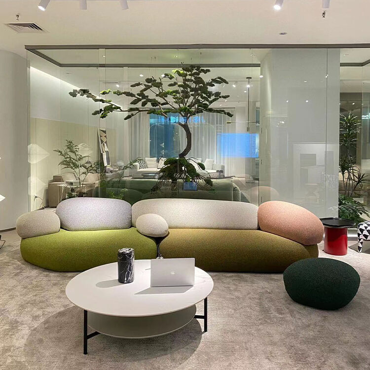 Armless Sectional Sofa Set Modern Modular with Plastic Legs Minimalist Nordic Style Italian Design Living Room Sofas