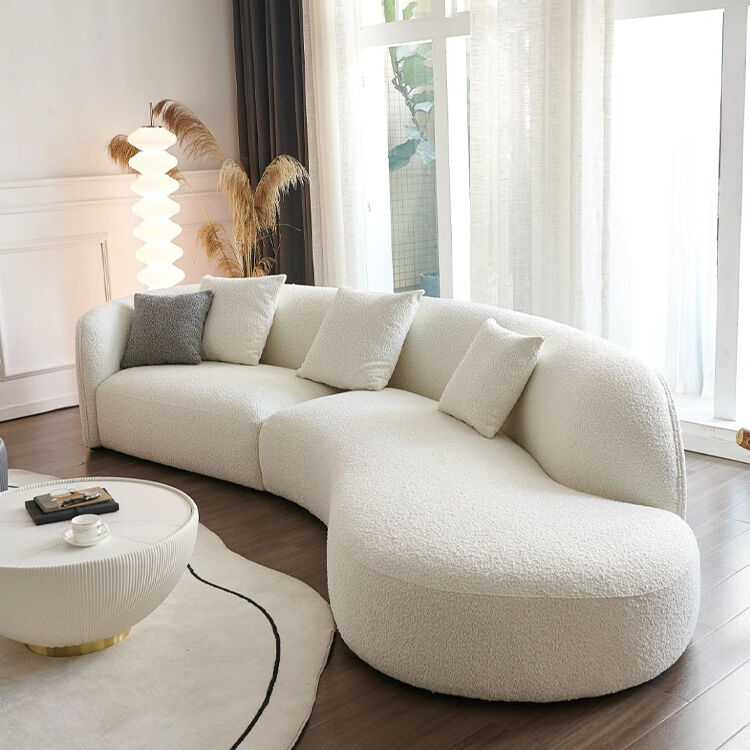 Set Sofa Type Customize Size Nordic Minimalism Curved Sectional Modernos Sofa Cloud Couch Sectional C Shaped Living Room