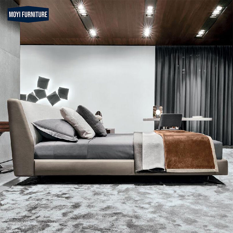 Modular Bedroom Furniture Set Luxury King Size Bed Classic Velvet Fabric Bed Modern Furnitures Latest Design