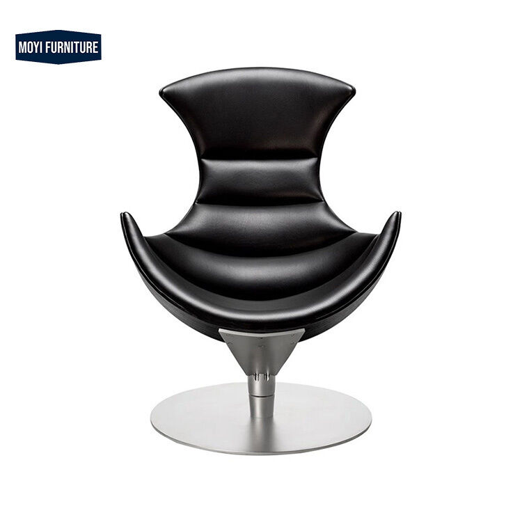 Synthetic Leather High Back Recliner Chair Featuring Main Material Leather Wood Metal and Fjords Lobster Design Accent