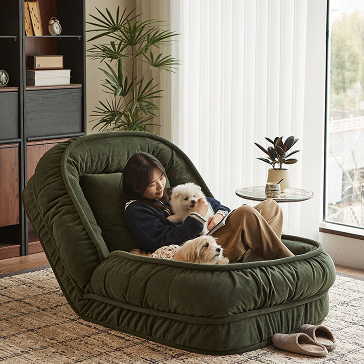 Modern Minimalist Design Compressed Sofa Bed Hot Selling Corduroy Fabric Bean Bag for Small Spaces for Human Dog Use Living Area