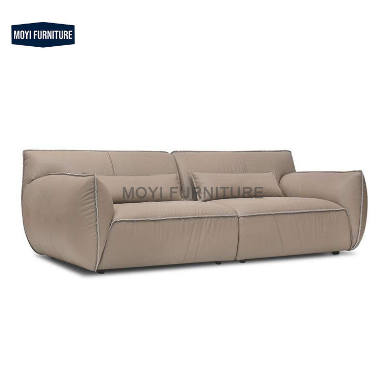 Modern Minimalist Design 2 Seat Couch Customized Leather Living Room Sofa Set Furniture