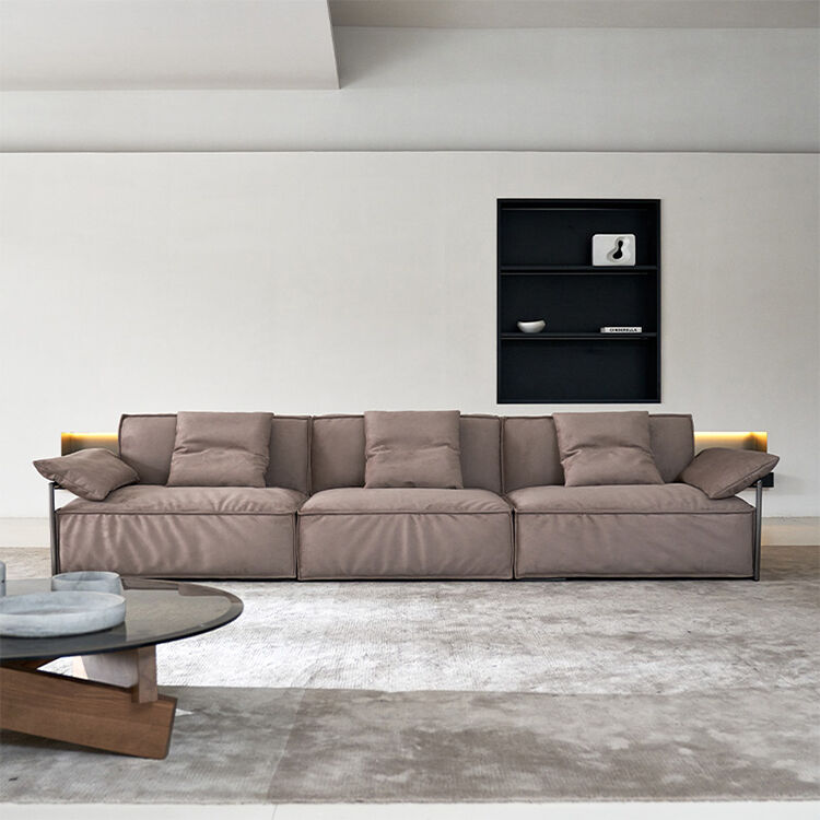 Modern Nordic-Style 3-Seater Sectional Sofa Soft Fabric Lounge Couch for Home Hotel for Waiting Areas Living Room Furniture