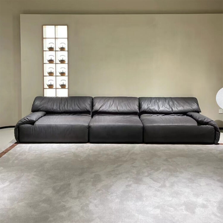 l Shape 7 Seater Sofa Set with Corner Seat Luxury Leather Sectional Sofa Modern Living Room Sofa Set