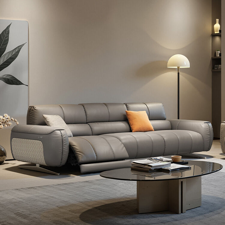 Luxury Electric Recliner Sofa Chair Extendable Reclining Designs for Apartment Villa Gym School Living Room Set