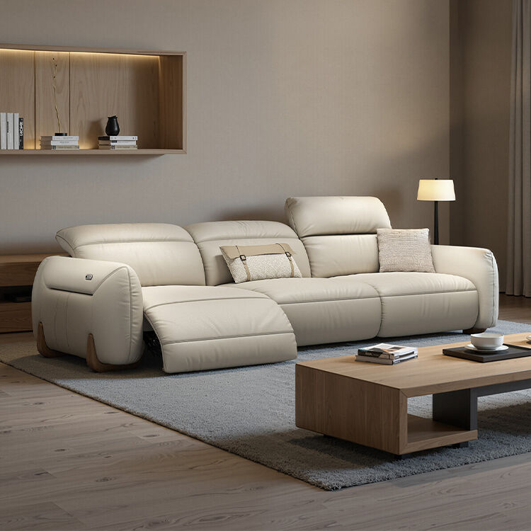 Comfortable Electric Recliner Leather Modular Sofa Set Extendable for Home Living Room Hall Home Theater Seating Hotels Malls