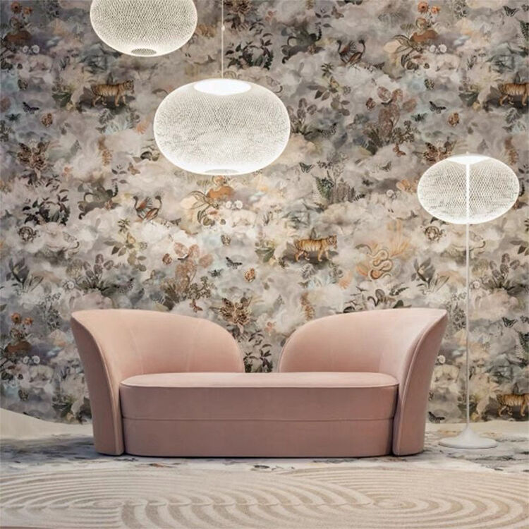 MOYI Minimalist Sunshine Warmth Design Soft Sponge Home 2-3 Seats Sofa Fashion Fabrics Gentle Sofa for Living Room