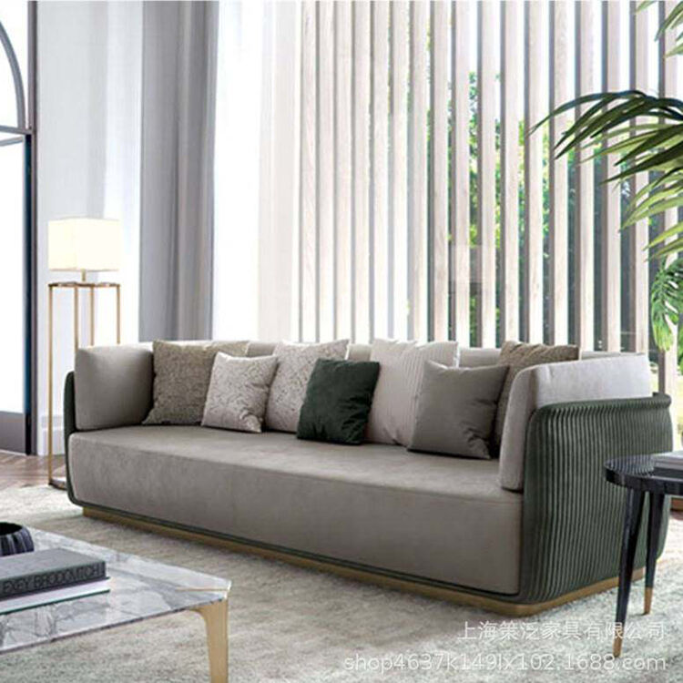 Hot Selling Good Quality Leather or Fabric 1 2 3 Seat Sofa Custom Minimalist Living Room Modern Sofa Set