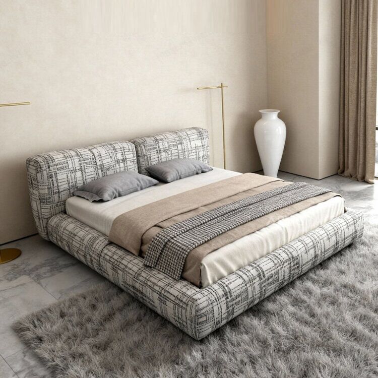 Modern Luxury Hotel Bed King Size Bed Frame Bedroom Furniture Upholstered Bed High Quality Luxury Bedroom Furniture for Villa