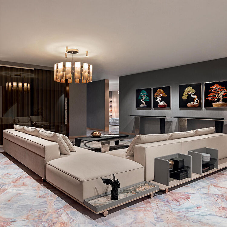 L for Modular Italian Corner Luxury Material Fabric Home Sectional Modern Furniture Luxury Living Room Sofa