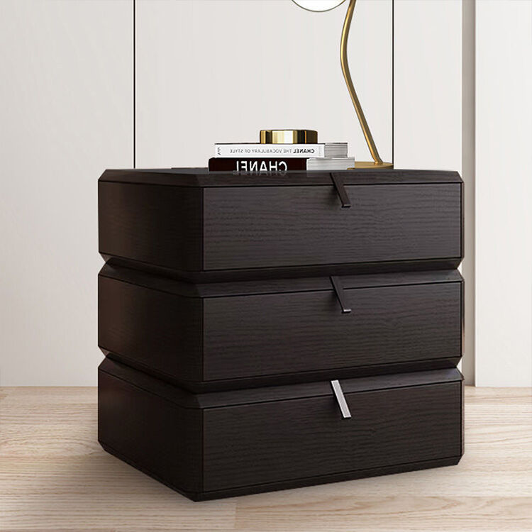 High Quality Custom Design Solid Wood Frame Nordic Nightstand Bedside Cabinet Chest of Drawers of Bedroom