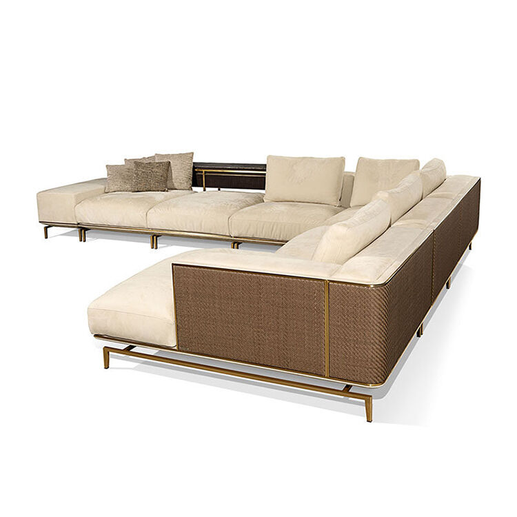Italian Design 7 Seater Minimalist Sofa Set Customized Couch  Area Home Furniture Luxury Modern Sofa Set Furniture Living Room