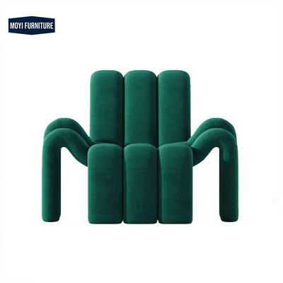 Good price Leather Wood Metal Mid Century Modern Danish Lounge Chaise Velvet Living Room Chairs MOYI Cafe Bedroom Accent Furniture online