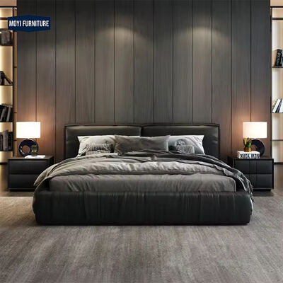 Good price High density and high resilience foam Luxury Double Queens Beds Bedroom Furniture King Bed Frame Leather Bed Frame online
