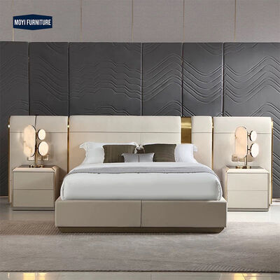 Good price Oak Wooden Bed Frame Modern Headboard Luxury Home Hotel Furniture Italian Bed Single Double Queen King Size Wood Bed online