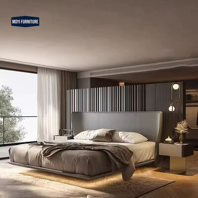 Good price Modular king size bedroom furniture sets velvet wood luxury leather modern kingsize bed designs sophisticated look online