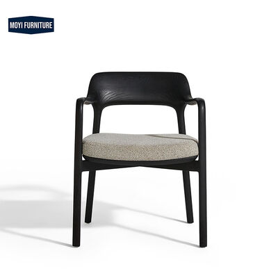 Good price Home Bar Solid Wood Walnut Armrest Coffee Chair Modern Italian Living Room Luxury Restaurant Furniture online