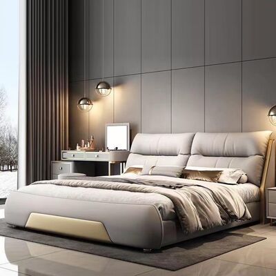 Good price Customized Color Double Super King Size Bed Frame Italian Modern Upholstered Luxury Furniture Bed 150 200 180 200cm online