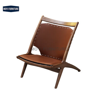 Good price end Nordic Single Wooden Chair Sofa Casual Living Room Balcony Home Furniture Backrest Designer Simple Modern online