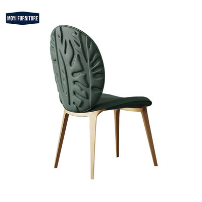 Good price CUSTOM Luxury Italian Velvet Green Style Stool Chair Dining Room Arm Chair with Golden Legs Modern Design Furniture online