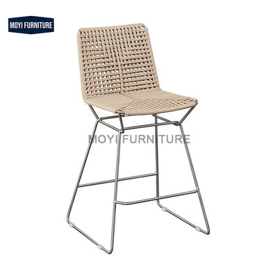 Good price MOYI  Restaurant Bar Chair Saddle Leather Cover High Bar Stool Modern Dining Chair Dining Room Furniture Stool Chair online