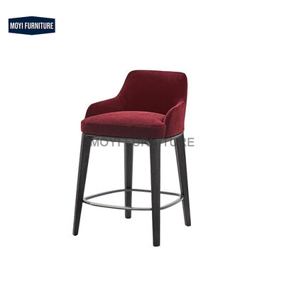 Good price MOYI Elegant Stylish Comfort Bar Stool Durable Leather Ergonomic Design Wood Frame High Chair for Kitchen Restaurant Use online