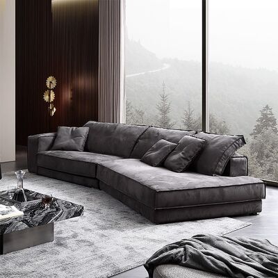 Good price Modern Indoor Designer Italian Sofa Sets Large Fabric 2-Piece Corner Sectional Couches Convertible Furniture for Living Room online