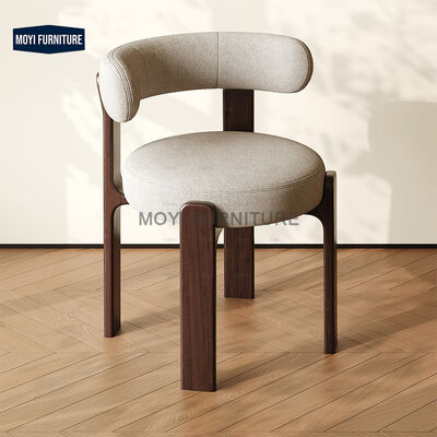 Good price Solid Wood Dining Chairs Modern and Simple Backrest Makeup Chairs, Solid Wood Walnut Color Hotel Leisure online