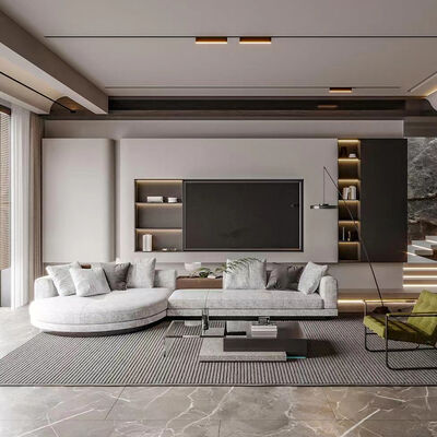 Good price MOYI L Shape Corner Italian Fabric Leather Living Room Furniture Modern Style Modernos White Leather Sectional Sofa online