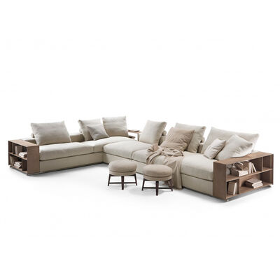 Good price Luxury Italian Style Living Room Furniture Sofa Home Furniture Sofa Large Set Wood Arm Fabric Sofa Sectionals online