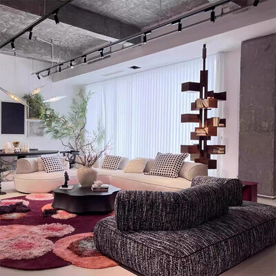 Good price Italian Simple Armless Round Backrest Multi-size Multi-combination Fabric Island Sofa Living Room Villa Apartment Residence online