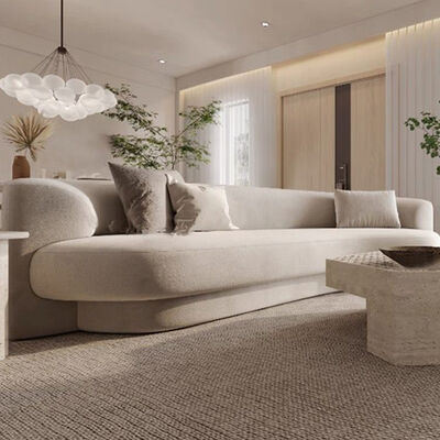 Good price Modern Living Room Sofa Furniture Round Velvet Couches Semi Circle Sectional Sofas Luxury Curevd Sofa Set online