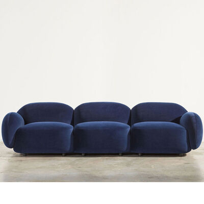 Good price Modern Home Couch Furniture Living Room Modulares White Teddy Boucle Fabric Sectional Wolke Sofa Comfortable Upholstered 3 Seat online