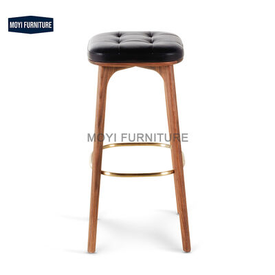 Good price MOYI Bar Chair Solid Wood Luxury American Retro Leisure bar Chair Nordic Hotel Modern Metal High Stool Front Desk Chair online