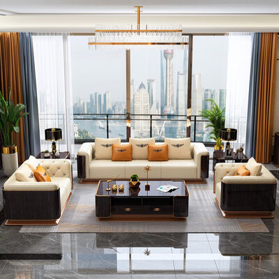 Good price Leather Sectional Sofa New Design High Quality House Set Furniture Luxury Living Room Modern Sofa Set Leather Sectional Sofa online