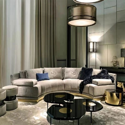 Good price Sectional Sofa Set Living Room Sofas 7 12 Seater Italian Sectional Sofa Fabric Grey Luxury Modern online