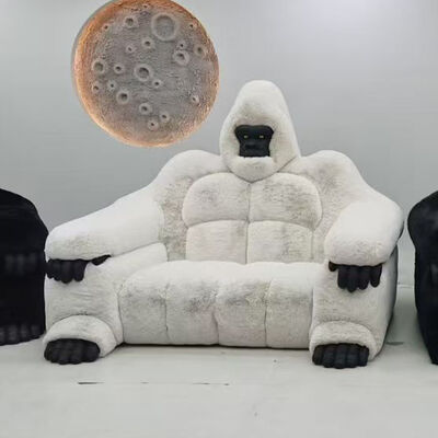 Good price Custom Godzilla Fluff Sofa Creative New Design Indoor Living Room Gorilla Shaped Chesterfield Set Hotel Hall Villa Bed Leather online